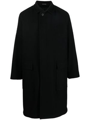 Tagliatore single-breasted tailored coat - Black
