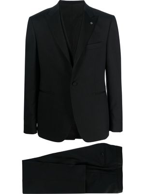 Tagliatore single-breasted three-piece tuxedo suit - Black