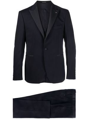 Tagliatore single-breasted three-piece tuxedo suit - Blue
