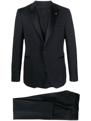 Tagliatore single-breasted tuxedo suit - Blue
