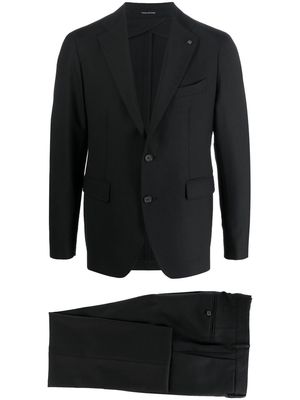 Tagliatore single-breasted two-peice suit - Black