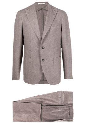 Tagliatore single-breasted two-piece suit - Brown