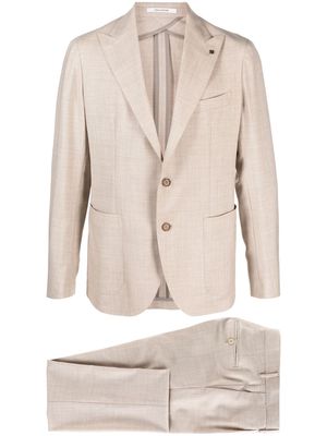 Tagliatore single-breasted virgin wool suit - Neutrals