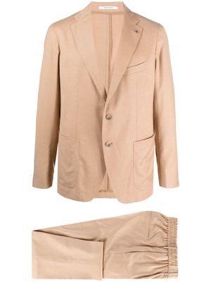 Tagliatore single-breasted wool-blend suit - Neutrals