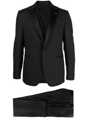 Tagliatore slim-cut three-piece dinner suit - Black