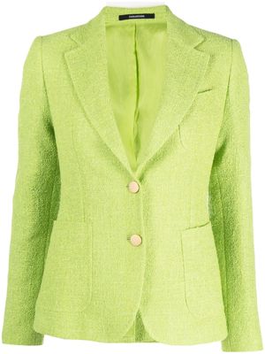 Tagliatore slim-fit single-breasted blazer - Green