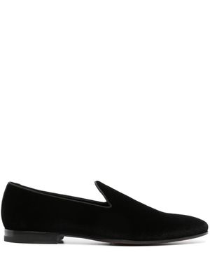 Tagliatore slip-on velvet loafers - Black