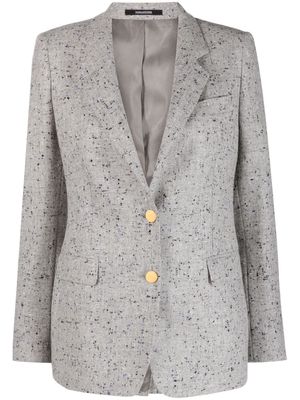 Tagliatore speckled single-breasted blazer - Grey
