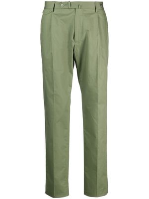 Tagliatore stretch-cotton tailored trousers - Green