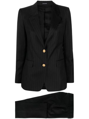 Tagliatore striped virgin-wool suit - Black