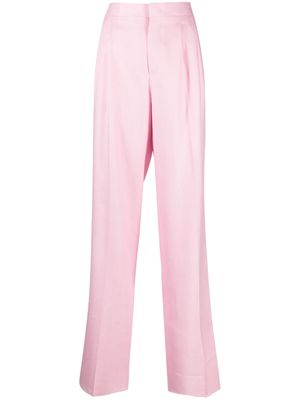 Tagliatore tailored straight-leg trousers - Pink