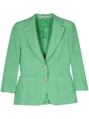 Tagliatore textured knitted blazer - Green