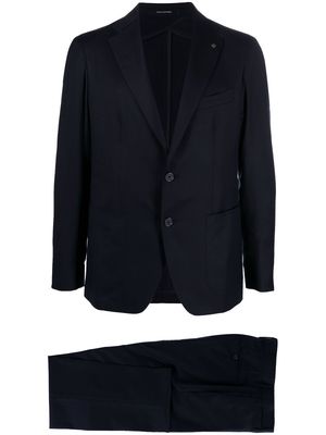 Tagliatore two-piece slim-cut wool suit - Blue