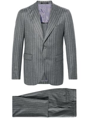 Tagliatore virgin wool single-breasted suit - Grey