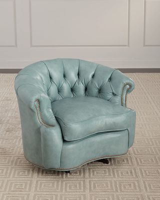 Tahoe Leather Swivel Chair