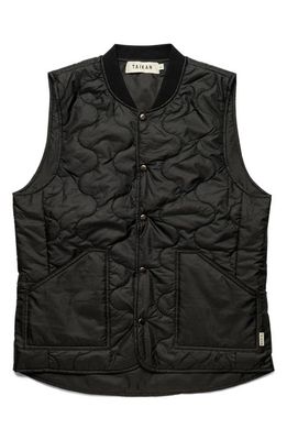 Taikan Quilted Vest in Black