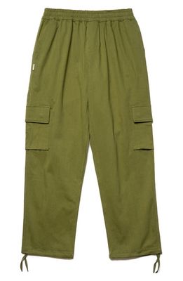 Taikan Stretch Cotton Cargo Pants in Olive