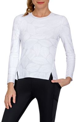 Tail Cosmia Long Sleeve Tennis Top in Fading Leaves