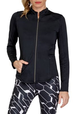 Tail Hathaway Zip-Up Golf Jacket in Onyx