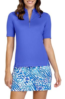 Tail Mitch Short Sleeve Golf Shirt in Mystic Blue
