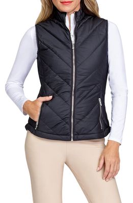 Tail Sonny Quilted Golf Vest in Onyx