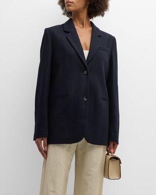 Tailored Wool Suit Jacket