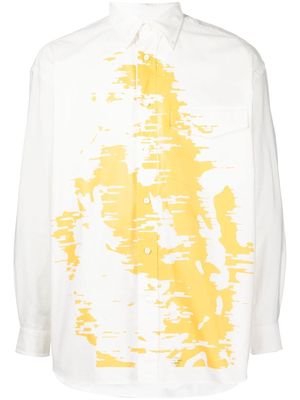 Takahiromiyashita The Soloist abstract-print shirt - White