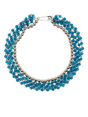 Takahiromiyashita The Soloist bead-embellished choker necklace - Blue