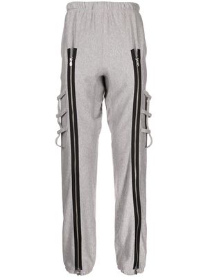 Takahiromiyashita The Soloist front zip-detail track pants - Grey