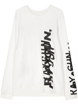 Takahiromiyashita The Soloist graffiti-print long-sleeve sweatshirts - White