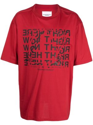 Takahiromiyashita The Soloist graphic-print short-sleeved T-shirt - Red