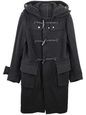 Takahiromiyashita The Soloist hooded wool-blend duffle coat - Black