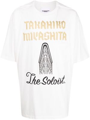 Takahiromiyashita The Soloist logo-print short-sleeved T-shirt - White