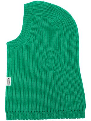 Takahiromiyashita The Soloist ribbed knit balaclava - Green