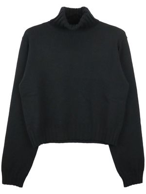 Takahiromiyashita The Soloist roll-neck wool jumper - Black