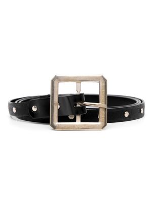 Takahiromiyashita The Soloist stud-embellished leather belt - Black