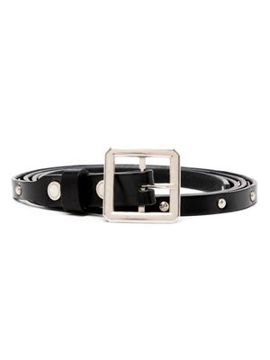 Takahiromiyashita The Soloist studded leather belt - Black