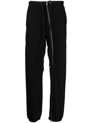 Takahiromiyashita The Soloist zip-detail straight-leg trousers - Black