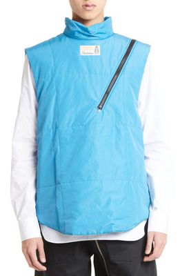 TAKAHIROMIYASHITA TheSoloist. Double Zip Reverse Puffer Vest in L.blue