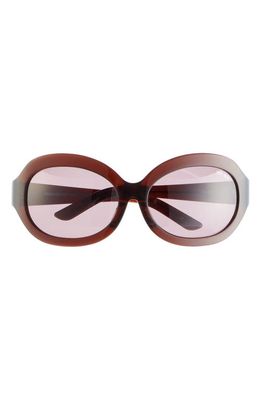 TAKAHIROMIYASHITA TheSoloist. Keith 1 67mm Oversize Round Sunglasses in Brown