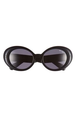 TAKAHIROMIYASHITA TheSoloist. Kurt 55mm Oval Sunglasses in Black