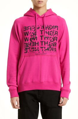 TAKAHIROMIYASHITA TheSoloist. Right Here Right Now Graphic Hoodie in Pink