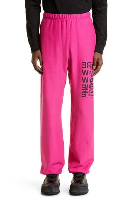 TAKAHIROMIYASHITA TheSoloist. Right Here Right Now Graphic Joggers in Pink