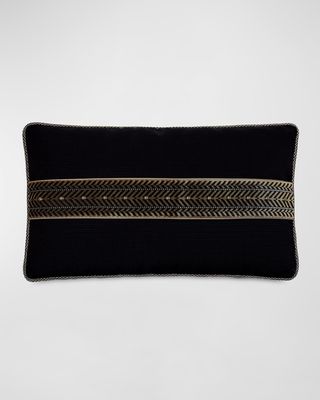 Talena Nailhead-Embellished Decorative Pillow, 15" x 26"