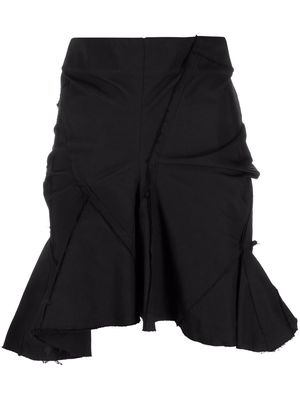 Talia Byre asymmetric ruffled skirt - Black