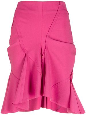 Talia Byre gathered-detail skirt - Pink
