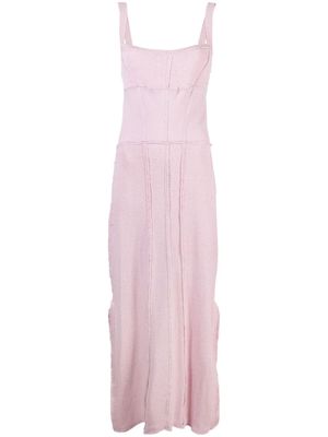 Talia Byre Knit corset-style slip dress - Pink