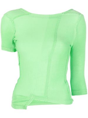 Talia Byre open-back cotton top - Green