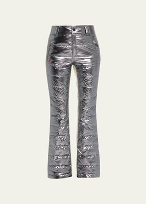 Talia Metallic Quilted Ski Pants