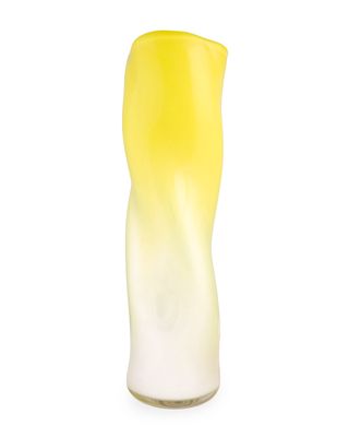 Tall Vase - Mirrored Yellow